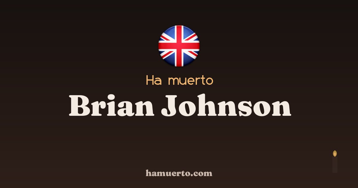 Ha muerto Brian Johnson