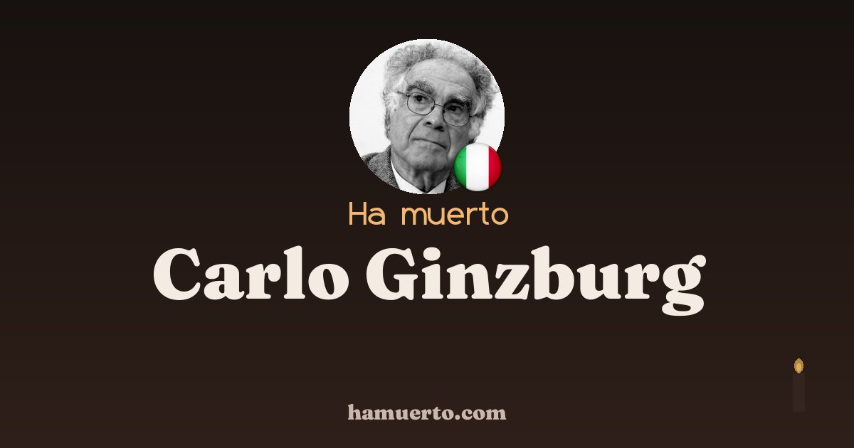 Ha muerto Carlo Ginzburg